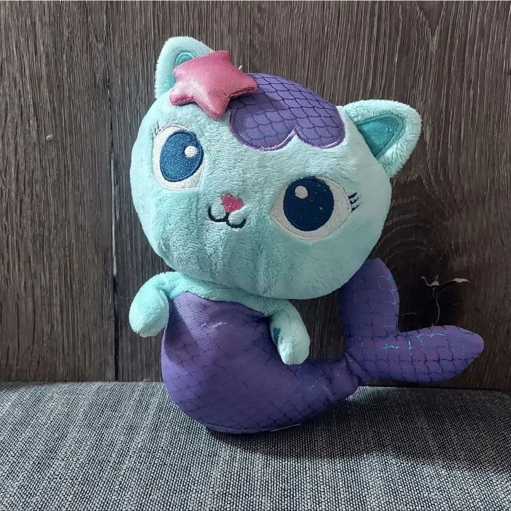 Gabby's Dollhouse MerCat 8" Plush Stuffed Animal Mermaid Kitty Cat Toy
